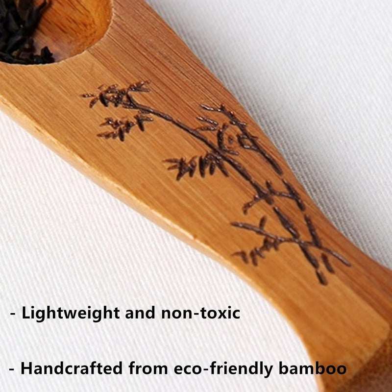 Yimluofa Bamboo Tea Spoon Scoop Shovel Chinese Kung Fu Loose Tea Measure Spoon for Home Teahouse Office - Image 3